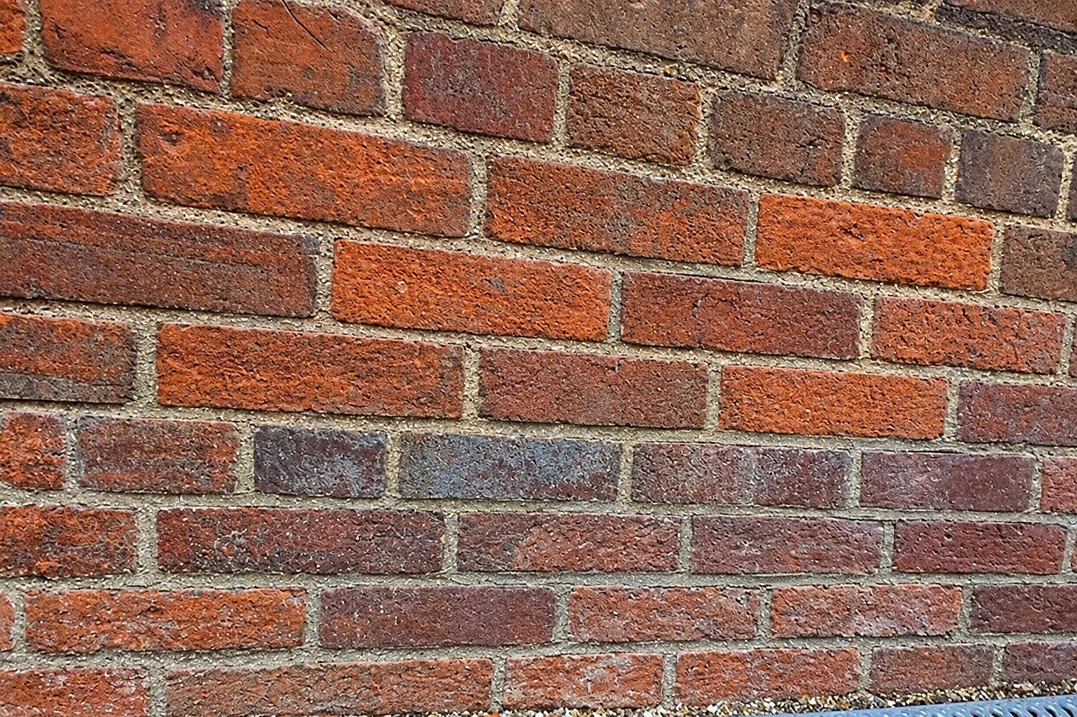 Brickwork after — repaired