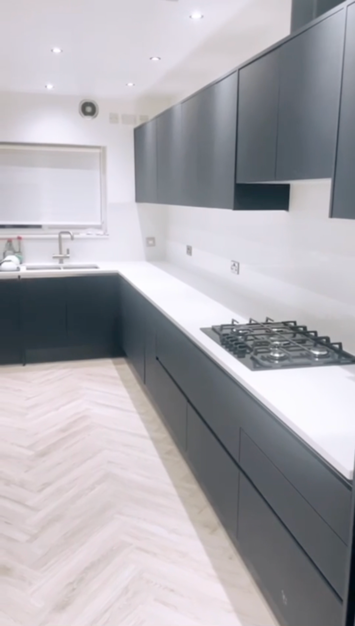 Full property refurbishment after — modern kitchen